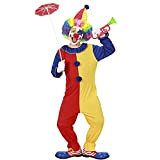 WIDMANN Clown Costume Cappello Costumi Completo Bambino Party E Carnevale 382, Multicolore, EJ-8003558025763