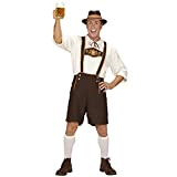 Widmann - Costume bavarese, pantaloni tradizionali, camicia, calze, cappello, costume tradizionale, festa motto, carnevale, festa della birra