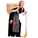 Widmann Costume Befana Gonna Con Grembiule Scialle Foulard Donna, Multicolore, L, 8.00356E+12