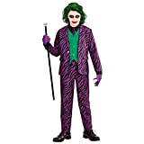 Widmann - Costume da clown cattivo, da bambino, composto da giacca con gilet, pantaloni e cravatta, per carnevale, Halloween e ...