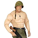 Widmann - Costume Super Muscle Shirt, soldati, carnevale, festa a tema