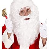 Widmann Maxi Barba Babbo Natale con Baffi per Adulto, Colore Bianco, Taglia Unica, B0532