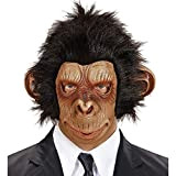 WIDMANN MILANO PARTY FASHION Maschera scimpanzé con pelo in peluche