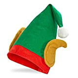 Widmann- Piccolo Aiutante di Babbo Natale Elfo Cappello Adulto, Multicolore, 5374E