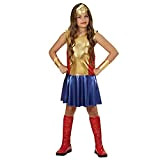 WIDMANN WDM01136 - Costume Per Bambini Wonder Girl (128 cm/5-7 Anni), Multicolore, XXS