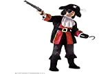 Widmann WDM38836 - Costume Per Bambini Pirata Capitan Uncino (128 cm/5-7 Anni ), Nero, XXS