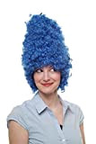 Wig Me Up - Parrucca Da Carnevale Halloween, Beehive, Altissima, Barocco, Drag Queen, Blu, 8648-C3