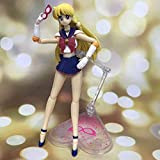 WIJJZY Super Sailor Mercury Sailor Moon Minako Aino Action Figures Modello Faccia sostituibile Anime Figure Modello Regalo di Compleanno Statua ...
