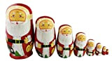 Winterworm Set di 8 Matrioske di Natale Babbo Natale Matrioske Regalo di Natale per Bambini