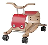 Wishbone 5000 - Dondolo e quadriciclo per Bambini Flip 2 in 1, Colore: Rosso