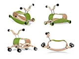 Wishbone Mini FLIP Deluxe Bundle, colore verde base, ruote verde, base Race Base