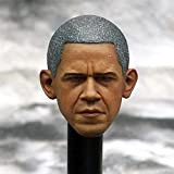 WJQ-XZ 1/6 Scale Maschio Figure Head Sculpt, Presidente degli Stati Uniti (Barack Obama) Head Sculpture Accessori, Charming Maschio Doll Head ...