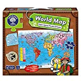 World Map & Poster - Puzzle educativo, 150 pezzi, per bambini da 5 a 8 anni