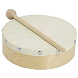World Rhythm Frame Drum Tamburello, Battitore Inclusi, 15.2  cm