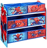 Worlds Apart 471SDR Spider Man Mobile con Contenitori per La Cameretta, Legno, Blue, 30 x 63.5 x 60 cm