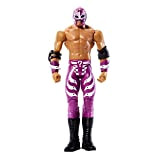 WWE - Rey Mysterio Action Figure, snodato, con Costume da Combattimento Autentico, da Collezione, Giocattolo per Bambini 6+ Anni, HDD29