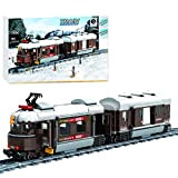 WWEI City, treno giocattolo con motore per bambini, 923 pezzi, compatibile con Lego 60197