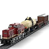 WWEI Technik City - Set di mattoncini locomotiva e treno merci, 2171 pezzi, compatibile con Lego Technic 60198, 111,2 x ...
