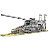 WWEI Tecnica 3 in 1 armato armato armato, 1:72 WW2 Dora Kanone Army Panzer Set di costruzione 3846 mattoncini compatibili ...