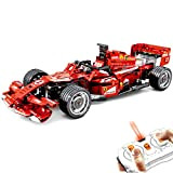 WWEI Tecnica RC Auto Sportwagen Baustein Auto per Formula 1 FRR-F1,2,4 GHz auto da corsa radiocomandata con telecomando e motori, ...