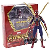 WXFQX Marvel Avengers Infinity Guerra Germ Iron Spider Statue Spiderman PVC Action Figure Collezione Modello Supereroe Bambola Giocattolo Regali per ...