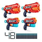 X-Shot Excel Double Kickback Double Reflex 6 Foam Dart Blaster Combo Value Pack (48 freccette 3 lattine) di ZURU