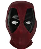 Xcoser - Maschera da Halloween, in PVC, da adulto, colore: rosso