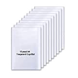 Xfeyaqlo copertina trasparente a4 per quaderno - 10 Copertina del libro - copertine per quadernoni - Addensare plastica, riutilizzabile e ...