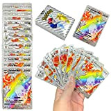 XHWELL Carte Lucide Placcate in d'Argento Arcobaleno, 55 PCS Carte Rare, Nessuna Duplicata Flash Divertente Carte, Mazzi e Set di ...
