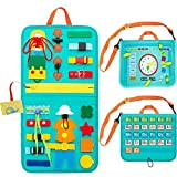 XINNIAN Busy Board per Bambini,Pannello Sensoriale Montessori,Giochi Motricità Fine Bambini,Tavola Giochi Educativa Montessori 1 2 3 4 anni