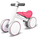 XJD Biciclette Senza Pedali per Bambini（10-36 Mesi）con 4 Ruote Ultraleggera e Primo Giocattolo per Bici per i più Piccoli Baby ...