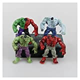 XKMY PVC collezionabile modello giocattoli Avengers 2 Hulk composto rosso grigio verde PVC MODELLO action figure Giocattoli 4pec/set