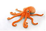 Xshelley polpo peluche giocattoli, peluche marino, regali per bambini, animali marini 50cm-80cm arancione (80cm)