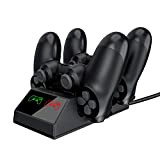 XTR PS4 Caricabatterie Controller Caricatore USB Dock Station con Luce LED 4 / PS4 / PRO/Controller Wireless Sottile per PS, ...