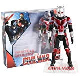 YAAYI Marvel Iron Man Captain America Ant Man Hulk Iron Spider Black Widow Panther Scarlet Witch Vision Hawkeye Action Figure ...