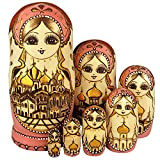 YAKELUS Marchio di Matrioska specializzato, Nesting Dolls Matrioske Bambola Matrioska Russa in 7 Pezzi, Tiglio di Zona frigida, Regalo e ...