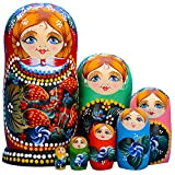 YAKELUS Marchio di Matrioska specializzato, Nesting Dolls Matrioske Bambola Matrioska Russa in 7 Pezzi Tiglio di Zona frigida Regalo e ...