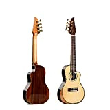 YDL.QING Ukulele Concert Guitar 4 Strings Grade A Spruce 24 inch Beginner Performance Bar da Gioco per Feste Professionale