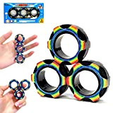 Yeefunjoy 3PCS Magnetic Rings Fidget Toy Set, Fidget Toys, Anello Antistress per Antistress l'ansia e Distogliere l'attenzione Fidget Magnets Rings ...