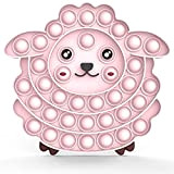 Yefun Push Bubble Giocattolo Fidget Sensoriale, Antistress, Bisogni Speciali, Classe Tranquilla (Arcobaleno) (Pecora rosa)