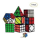 YGZN Speed Cube Set 8 Pack 2x2 3x3 4x4 Speed Cube ,Megaminx Pyramid Skewb lvy Cube Mirror Cube Smooth Speedcubing ...
