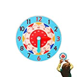 yidin Orologio Giocattolo in Legno per Bambini | Time Clock Cognitive Montessori Apprendimento Giocattolo,Sussidio didattico per Aiutare i Bambini a ...