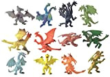 YIJIAOYUN 12 Pz Creativo Flying Dragon Figures Cool Beasties Castle Toy Styles Assortiti per Bomboniere o Calze ripiene
