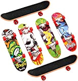 YIQI Mini Skateboard da Dito 6 Pezzi, Mini Skateboard Skate Boarding Giocattoli Giochi Sportivi Regalo per Bambini