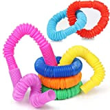 Yiran Mini Pop Tubes Sensory Stretch Toys, 8pcs Colorful Party Favour Fidget Toys con Divertenti Suoni Pop.