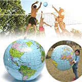 YLKCU Globo Gonfiabile Grande da 90 cm, Pallone da Spiaggia per Bambini Giocattoli gonfiabili con Pallone da Mappa del Mondo ...