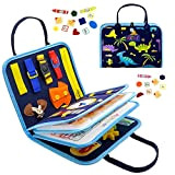 YOCOLE Busy Board per Bambini, 5 Strati Portatile Giochi Sensoriali Montessori, Giocattolo Educativo da Activity Board di 3 4 Anni ...