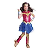 Yokbeer Costume da Wonder Woman per Bambina, Dawn of Justice, Grande (Size : Small(105-120cm))