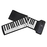 YONGCHY Elettronica Mano Roll Piano Keyboard 61 Tasto Ispessite Midi Controller Portatile per Principianti Tastiera Roll Up Musicali Piano