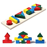 Yoocaa Puzzle di Legno per Bambini 3 Anni, Montessori Giocattoli Forme Geometriche in Legno, Giochi per attività Motorie, Giocattolo Educativo ...